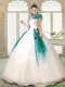 Perfect Appliques Multi Color Quinceanera Dresses with Ruffles