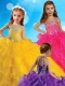 Affordable Halter Top Big Puffy Adorable Little Girl Pageant Dress with Beading and Ruffles