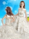 Discount Cap Sleeves Beaded Adorable Little Girl Pageant Dress with Off the Shoulder