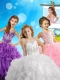 Fashionable Beaded and Ruffled Adorable Little Girl Pageant Dress with Halter Top