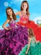 Most Popular Beaded and Ruffled Criss Cross Adorable Little Girl Pageant Dress in Organza