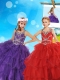New Arrivals Beaded and Ruffled Layers Mini Quinceanera Dress with Straps