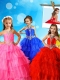 New Arrivals Halter Top Big Puffy Adorable Little Girl Pageant Dress with Beading and Ruffled Layers