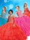 New Style Straps Long Sleeves Adorable Little Girl Pageant Dress with Beading and Ruffled Layers