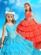 Polka Dot Sequined Mini Quinceanera Dress with Ruffled Layers and Beading