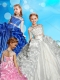 See Through High Neck Beaded Mini Quinceanera Dress with Cap Sleeves
