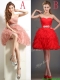 Lovely Beaded and Ruffled Puffy Skirt Dama Dresses in Tulle