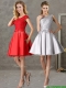 Popular Scoop Cap Sleeves Prom Dresses with Bowknot and Lace