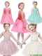 Popular Straps Tulle Little Girl Pageant Dress with Bowknot and Beading