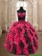 Luxurious Backless Sweet 16 Dress with Beading and Ruffles