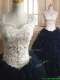 Modest Straps Organza Sweet 16 Dress with Beading and Ruffles