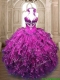New Arrivals Organza Quinceanera Dress with Appliques and Ruffles
