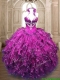 New Arrivals Organza Quinceanera Dress with Appliques and Ruffles