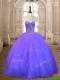 New Style Lavender Tulle Quinceanera Dress with Beading for Spring