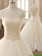 See Through High Neck Champagne Quinceanera Dress with Beading and Appliques