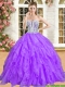 Classical Really Puffy Quinceanera Dress with Ruffles and Beading