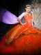 Extravagant Orange Red Lace Up Sweetheart Embroidery and Ruffles Quinceanera Dresses Organza Sleeveless Brush Train