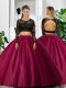 Floor Length Backless Sweet 16 Dresses Fuchsia for Military Ball and Sweet 16 and Quinceanera with Lace and Ruching