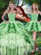 Custom Design Floor Length Multi-color Ball Gown Prom Dress Sweetheart Sleeveless Lace Up