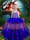 Sleeveless Beading and Ruffled Layers Lace Up Little Girls Pageant Dress Wholesale