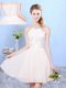 Exceptional Sleeveless Lace Lace Up Quinceanera Court Dresses