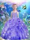 Glorious Organza Sleeveless Floor Length Girls Pageant Dresses and Beading and Ruffles