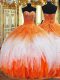 Smart Multi-color Sweetheart Lace Up Beading and Ruffles 15 Quinceanera Dress Sleeveless
