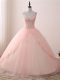 Decent Sleeveless Beading and Appliques Lace Up 15th Birthday Dress