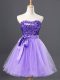 Beauteous Sleeveless Zipper Mini Length Sequins Prom Party Dress