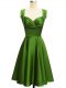 Green Straps Neckline Ruching Court Dresses for Sweet 16 Sleeveless Lace Up Green Straps Neckline Ruching Court Dresses for Sweet 16 Sleeveless Lace Up