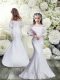 Off The Shoulder 3 4 Length Sleeve Flower Girl Dress Floor Length Lace White Lace