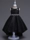 Shining Scoop Sleeveless Lace Flower Girl Dress Beading Lace Up