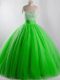 Lovely Lace Up Quinceanera Gown Beading Sleeveless Floor Length
