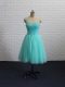 Fitting Sleeveless Lace Up Mini Length Beading Dress for Prom