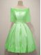 Off The Shoulder Half Sleeves Vestidos de Damas Knee Length Lace Taffeta