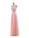 Fitting Chiffon Sleeveless Floor Length Prom Party Dress and Beading