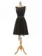 Vintage Empire Dama Dress Black Bateau Lace Sleeveless Mini Length Zipper