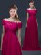 Short Sleeves Lace Up Floor Length Appliques Prom Evening Gown