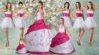 Pretty White Sleeveless Taffeta Lace Up Sweet 16 Dresses for Military Ball and Sweet 16 and Quinceanera