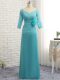 Long Sleeves Lace and Appliques and Ruching and Hand Made Flower Zipper Prom Dress
