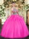 Enchanting Sleeveless Beading and Ruffles Lace Up Sweet 16 Dresses