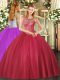 Sleeveless Lace Up Floor Length Beading Quince Ball Gowns