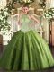 Pretty Sleeveless Lace Up Floor Length Beading and Appliques Quinceanera Dress