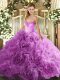Sweetheart Sleeveless Fabric With Rolling Flowers Vestidos de Quinceanera Beading Lace Up