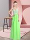 Elegant Sleeveless Chiffon Zipper Prom Evening Gown for Prom and Party