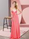 Affordable Watermelon Red Sweetheart Lace Up Ruching Prom Dress Sleeveless