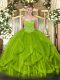 Discount Sleeveless Beading and Ruffles Floor Length Quinceanera Gown