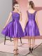 Romantic Purple Dress for Prom Prom with Lace and Hand Made Flower Bateau Sleeveless Zipper