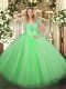 Sleeveless Beading Lace Up Quinceanera Dresses