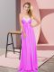 Great Sleeveless Lace Up Floor Length Ruching Prom Party Dress